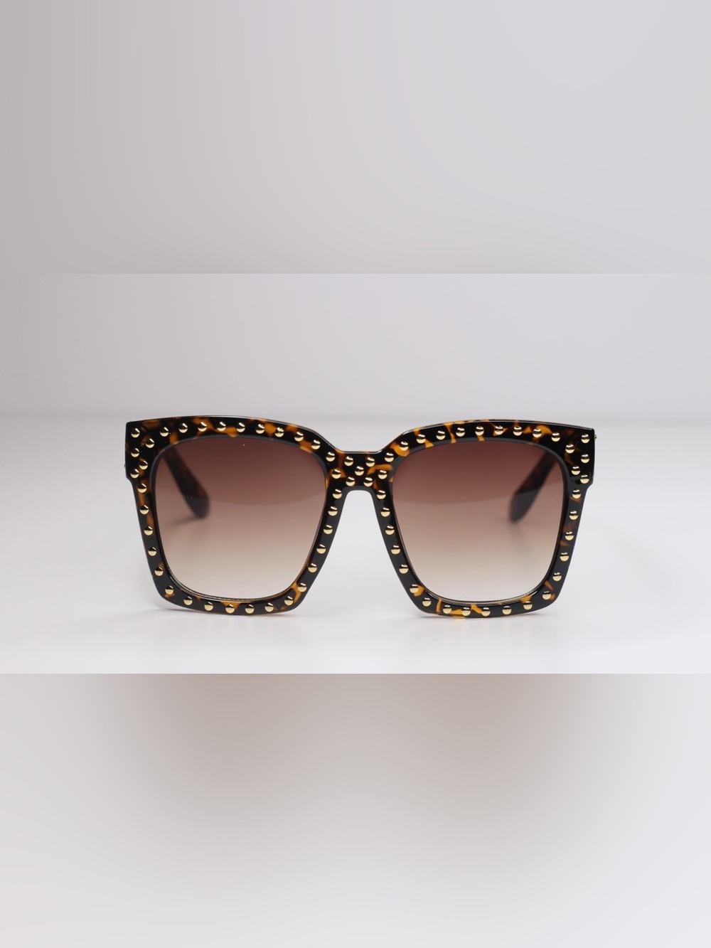Women’s Sunglasses with Gold Stud Accents